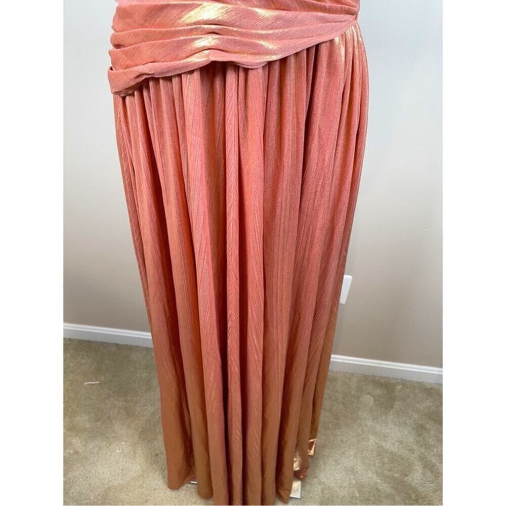 Retrofete Metallic Apricot Waldorf Strapless Maxi Gown - Picture 7 of 12